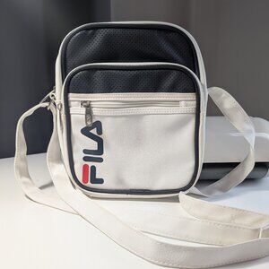Vintage - Fila Messenger Purse Crossbody -White, Red, Blue PU Leather